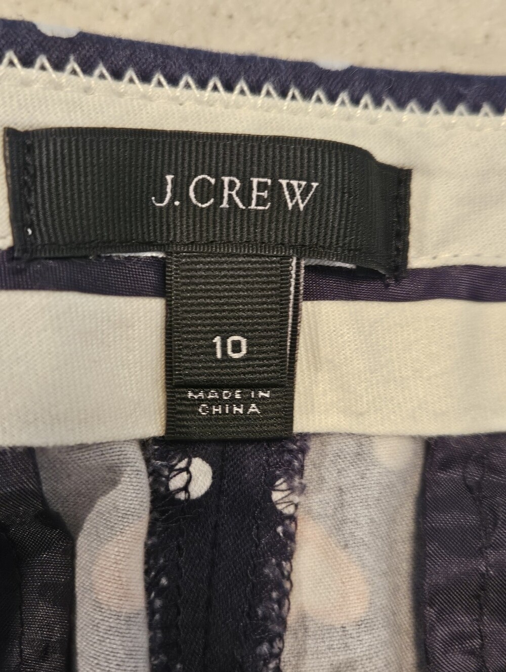 J. Crew SZ 10 Women's Chino Shorty Shorts Multi Color Hearts Preppy Sweet Girly - Picture 4 of 10